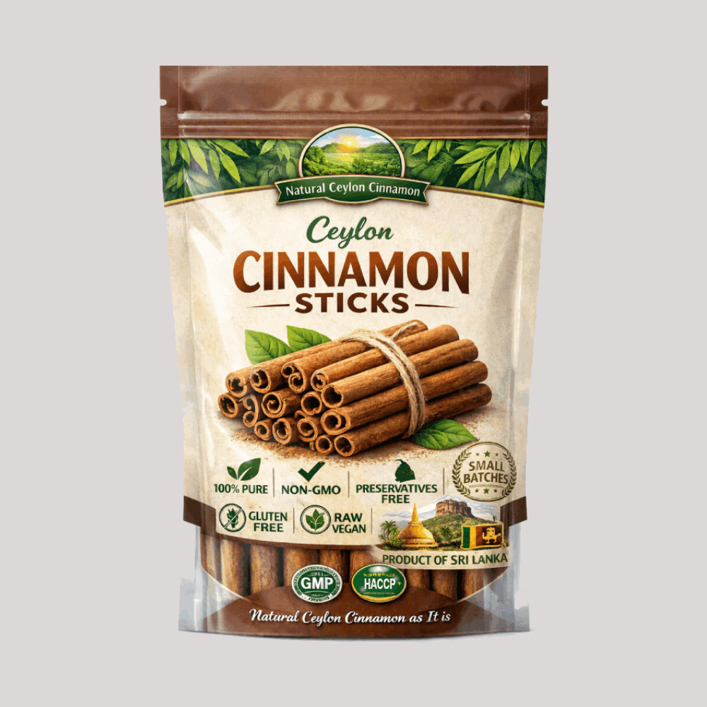 Natural Ceylon Cinnamon Sticks (100g)