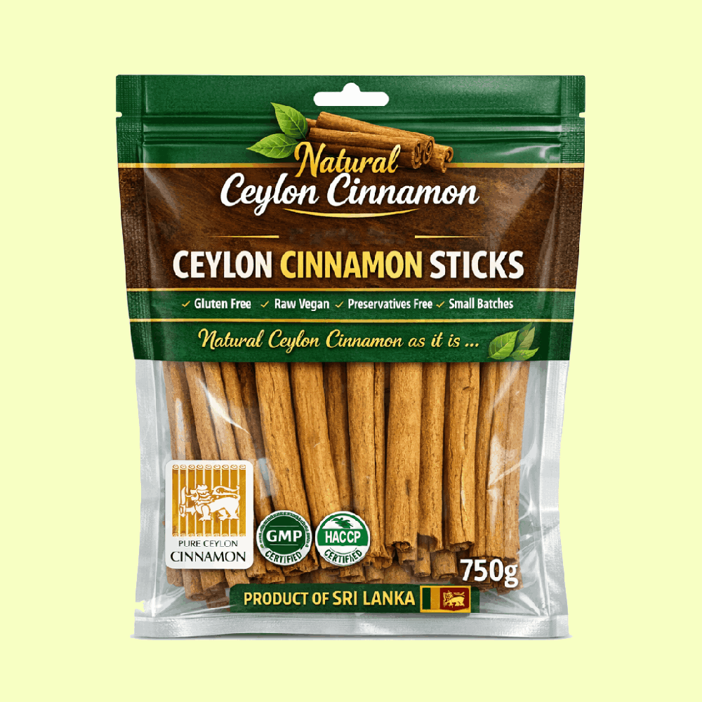 Natural Ceylon Cinnamon Sticks (750g)