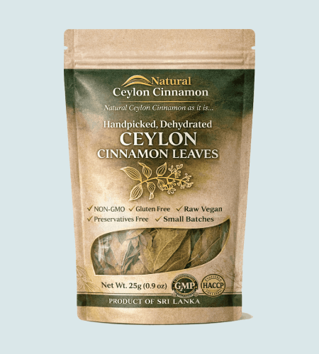 Dehydrated Natural Ceylon Cinnamon Leaves (25g)